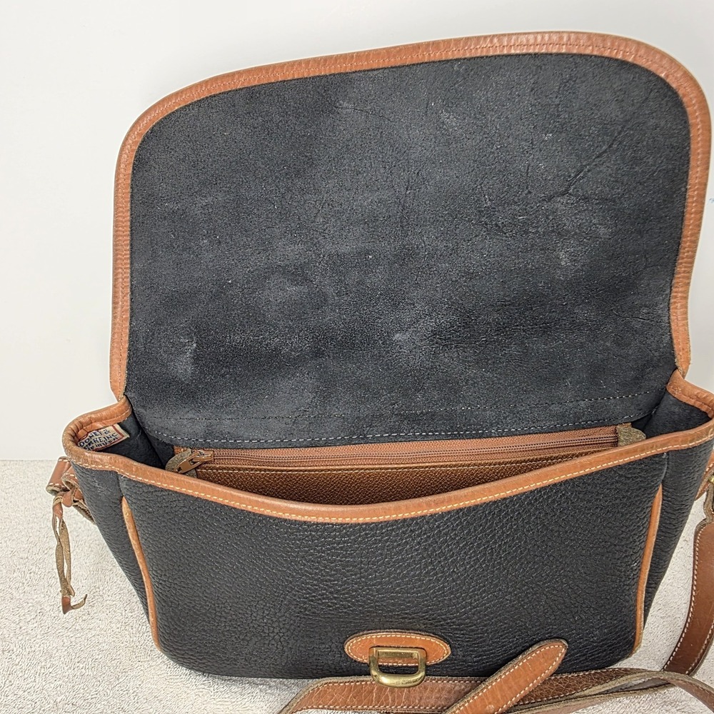 Vintage Dooney & Bourke All-Weather Leather Equestrian Crossbody Bag - Picture 9 of 16
